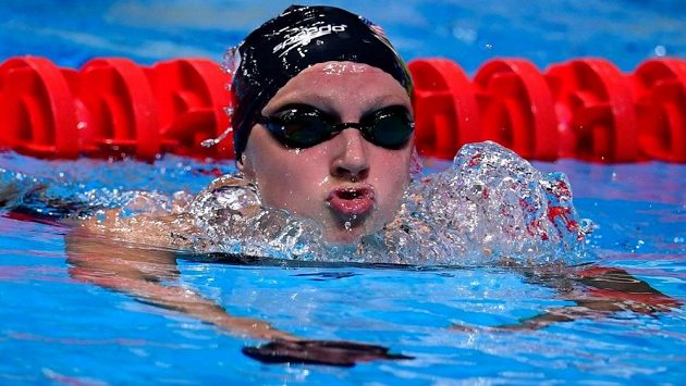 Olympijská vítězka Katie Ledecká zaplavala světový rekord na trati 1500 metrů. Olympijská vítězka Katie Ledecká zaplavala světový rekord na trati 1500 metrů.