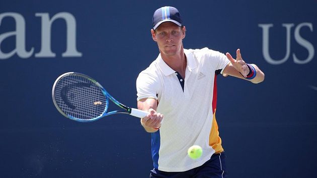 Tomáš Berdych během US Open Tomáš Berdych během US Open