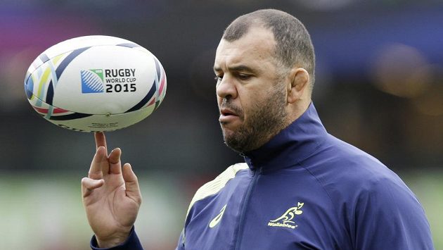 Trenér australských ragbistů Michael Cheika na MS v Anglii. Trenér australských ragbistů Michael Cheika na MS v Anglii.