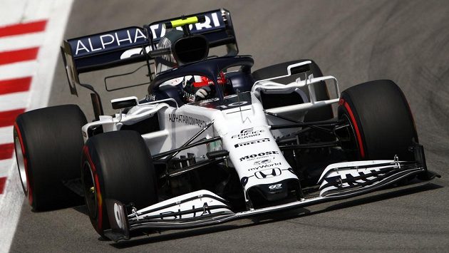 Pierre Gasly během tréninku na Velkou cenu Španělska. Pierre Gasly během tréninku na Velkou cenu Španělska.