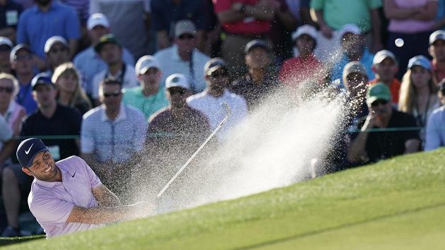 Francesco Molinari z Itálie při Masters v Augustě. Francesco Molinari z Itálie při Masters v Augustě.