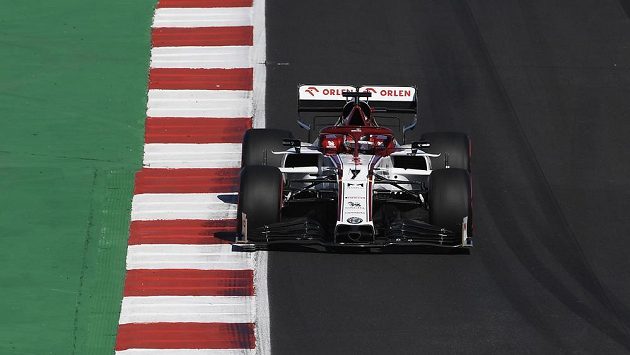 Fin Kimi Raikkönen na voze Alfa Romeo. Fin Kimi Raikkönen na voze Alfa Romeo.