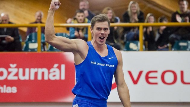 Adam Sebastian Helcelet při mistrovství republiky ve vícebojích. Adam Sebastian Helcelet při mistrovství republiky ve vícebojích.