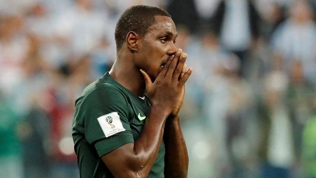 Nigerijský útočník Odion Ighalo. Nigerijský útočník Odion Ighalo.