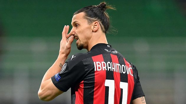 Útočník AC Milán Zlatan Ibrahimovic Útočník AC Milán Zlatan Ibrahimovic