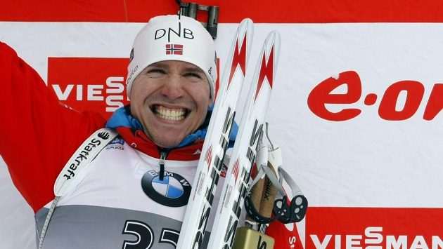 Nor Emil Hegle Svendsen na archivním snímku z roku 2013, kdy vyhrál závod MS v Novém Městě na Moravě. Nor Emil Hegle Svendsen na archivním snímku z roku 2013, kdy vyhrál závod MS v Novém Městě na Moravě.