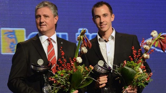 Vítězný daviscupový tým Tomáš Berdych, Radek Štěpánek, Lukáš Rosol (vpravo) a Ivo Minář s kapitánem Jaroslavem Navrátilem (vlevo) ovládl jubilejní 20. ročník tenisové ankety Zlatý kanár Vítězný daviscupový tým Tomáš Berdych, Radek Štěpánek, Lukáš Rosol (vpravo) a Ivo Minář s kapitánem Jaroslavem Navrátilem (vlevo) ovládl jubilejní 20. ročník tenisové ankety Zlatý kanár