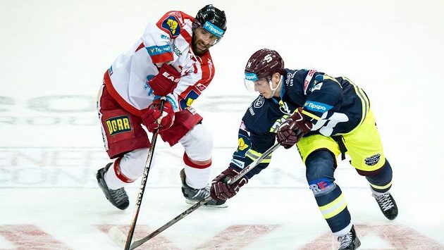 Olomoucký kapitán Martin Vyrůbalík (vlevo) v souboji - ilustrační foto. Olomoucký kapitán Martin Vyrůbalík (vlevo) v souboji - ilustrační foto.