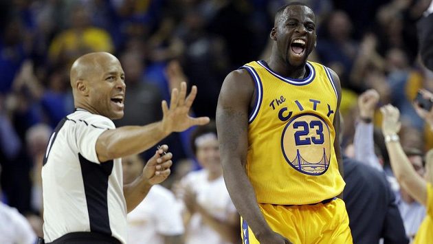 Basketbalista Golden State Draymond Green v zápase s Atlantou. Basketbalista Golden State Draymond Green v zápase s Atlantou.