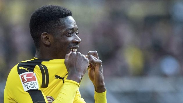 Ousmane Dembélé v dresu Dortmundu Ousmane Dembélé v dresu Dortmundu