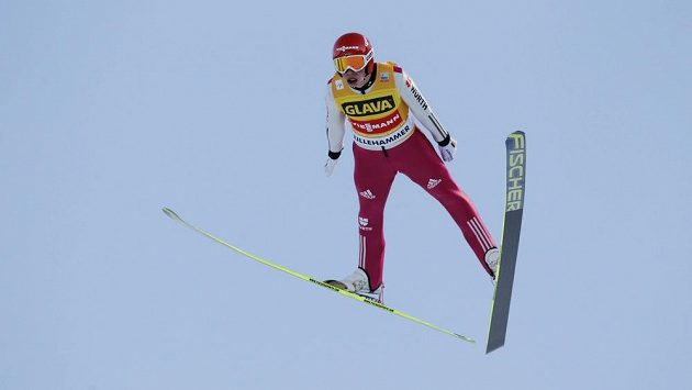 Německý sdruženář Eric Frenzel v Lillehammeru. Německý sdruženář Eric Frenzel v Lillehammeru.