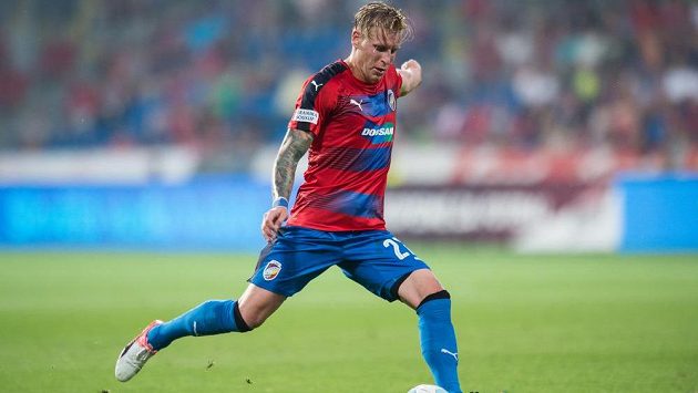 Plzeňský obránce František Rajtoral během utkání se Zlínem. Plzeňský obránce František Rajtoral během utkání se Zlínem.