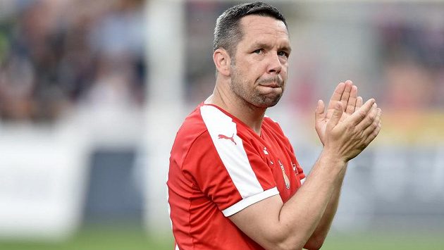 Pavel Horváth na archivním snímku z benefičního utkání "Horviho poslední desítka" v Doosan Areně. Pavel Horváth na archivním snímku z benefičního utkání "Horviho poslední desítka" v Doosan Areně.