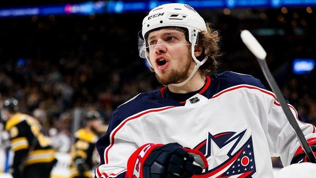 Panarin v dresu Columbusu Panarin v dresu Columbusu