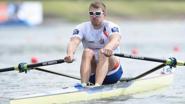Český skifař Ondřej Synek na ME v Račicích Český skifař Ondřej Synek na ME v Račicích