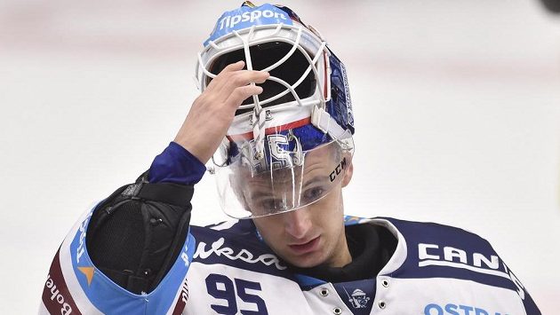 Brankář Miroslav Svoboda z Vítkovic. Brankář Miroslav Svoboda z Vítkovic.