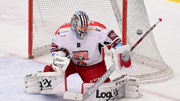 Brankář Hradce Králové Marek Mazanec. Brankář Hradce Králové Marek Mazanec.