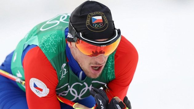 Martin Jakš během štafetového závodu na letošní olympiádě. Martin Jakš během štafetového závodu na letošní olympiádě.