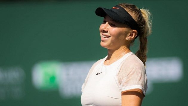 Americká tenistka Amanda Anisimová. Americká tenistka Amanda Anisimová.