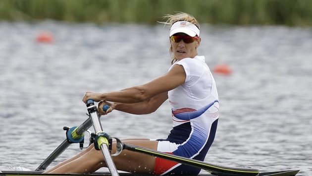 Skifařka Miroslava Knapková krátce po semifinálové jízdě. Skifařka Miroslava Knapková krátce po semifinálové jízdě.