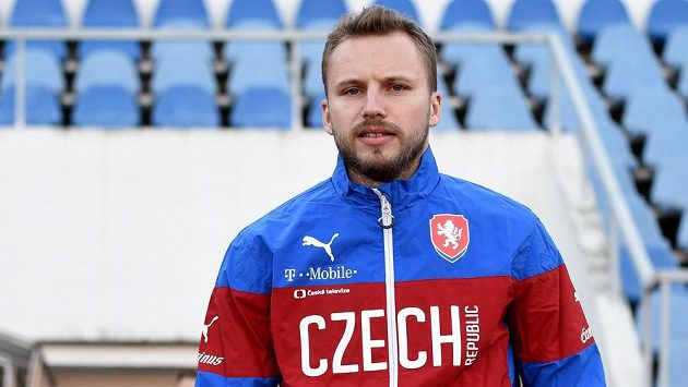 Obránce Michal Kadlec na tréninku české fotbalové reprezentace. Obránce Michal Kadlec na tréninku české fotbalové reprezentace.