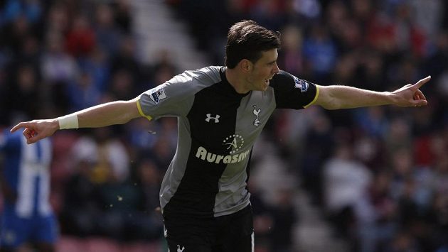 Gareth Bale, hvězda fotbalového Tottenhamu. Gareth Bale, hvězda fotbalového Tottenhamu.