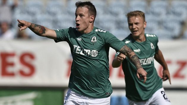 Jan Sýkora posílal Jablonec do vedení. Jan Sýkora posílal Jablonec do vedení.