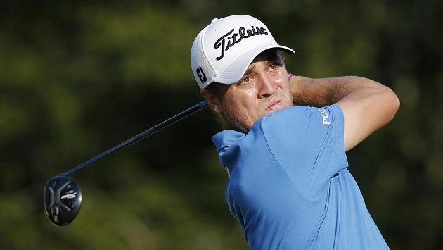 Americký golfista Justin Thomas, vítěz turnaje v Nortonu. Americký golfista Justin Thomas, vítěz turnaje v Nortonu.