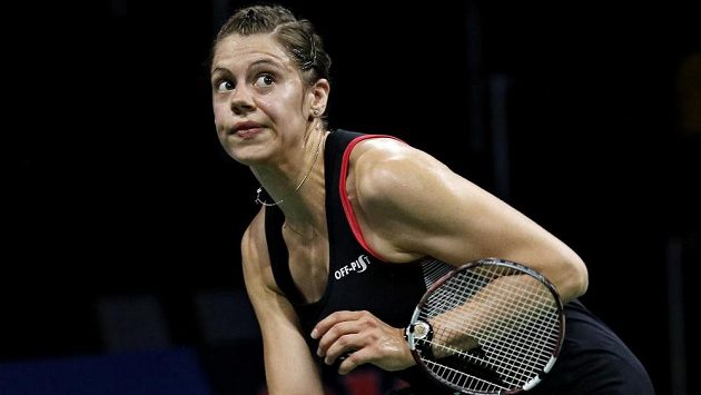 Badmintonistka Kristína Gavnholtová na MS v Kodani v utkání proti Li Süe-žuej z Číny. Badmintonistka Kristína Gavnholtová na MS v Kodani v utkání proti Li Süe-žuej z Číny.