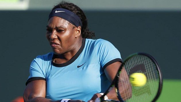 Serena Williamsová na turnaji v Miami. Serena Williamsová na turnaji v Miami.