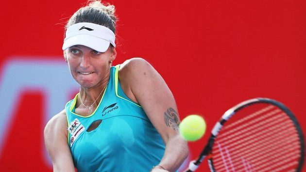 Karolína Plíšková v semifinále předešlého turnaje v Hongkongu. Karolína Plíšková v semifinále předešlého turnaje v Hongkongu.