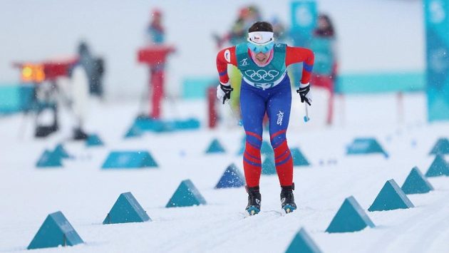 Kateřina Beroušková při kvalifikaci sprintu na ZOH v Pchjongčchangu. Kateřina Beroušková při kvalifikaci sprintu na ZOH v Pchjongčchangu.