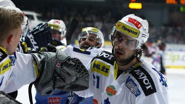 Střelec gólu Jakub Svoboda z Komety Brno se raduje. Střelec gólu Jakub Svoboda z Komety Brno se raduje.