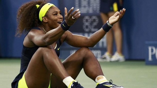 Serena Williamsová se raduje z vítězství ve finálové bitvě US Open. Serena Williamsová se raduje z vítězství ve finálové bitvě US Open.