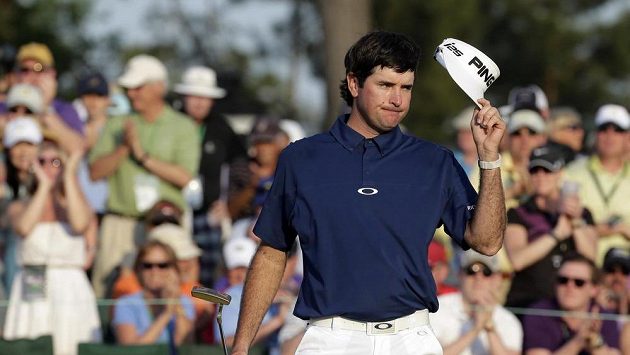 Bubba Watson na 18. jamce Masters v Augustě. Bubba Watson na 18. jamce Masters v Augustě.