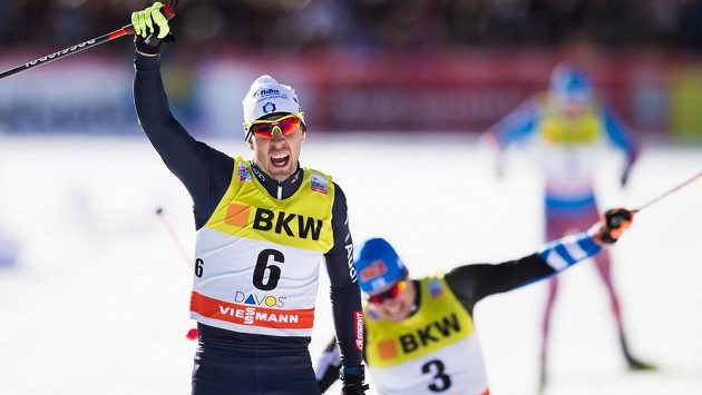 Italský běžec na lyžích Federico Pellegrino Italský běžec na lyžích Federico Pellegrino