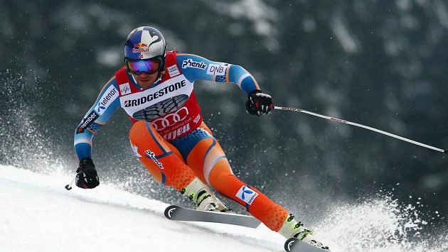 Norský lyžař Svindal v Kvitfjellu. Norský lyžař Svindal v Kvitfjellu.