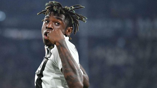 Fotbalista Juventusu Moise Kean. Fotbalista Juventusu Moise Kean.