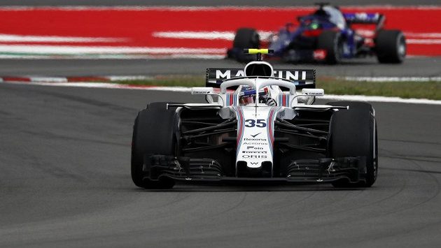 Sergej Sirotkin během Velké ceny Španělska. Sergej Sirotkin během Velké ceny Španělska.