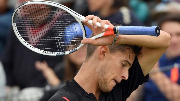 Rakušan Dominic Thiem ve finále turnaje ve Stuttgartu. Rakušan Dominic Thiem ve finále turnaje ve Stuttgartu.