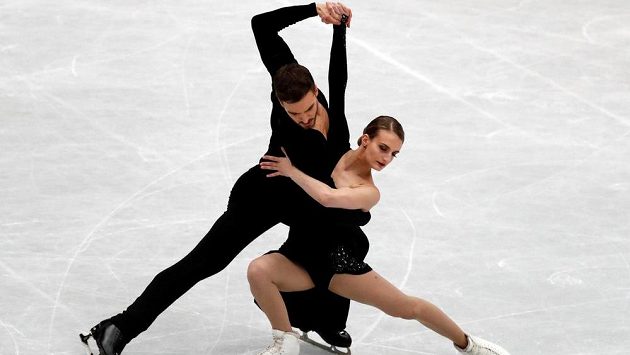 Francouzi Gabriella Papadakisová a Guillaume Cizeron na MS. Francouzi Gabriella Papadakisová a Guillaume Cizeron na MS.