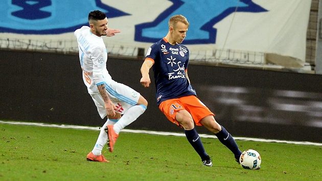 Lukáš Pokorný v dresu Montpellieru. Lukáš Pokorný v dresu Montpellieru.