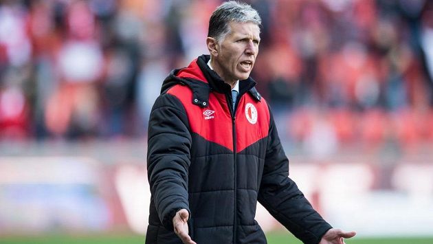 Trenér Slavie Praha Jaroslav Šilhavý Trenér Slavie Praha Jaroslav Šilhavý