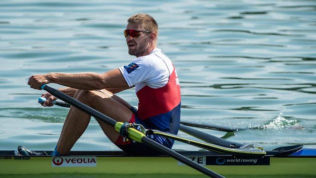 Skifař Ondřej Synek ve finále v Ottensheimu. Skifař Ondřej Synek ve finále v Ottensheimu.