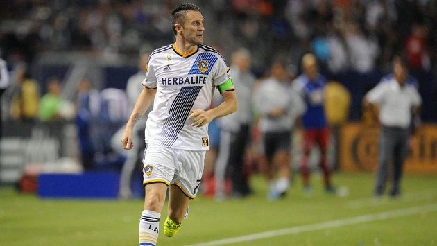 Záložník Los Angeles Galaxy Robbie Keane. Záložník Los Angeles Galaxy Robbie Keane.