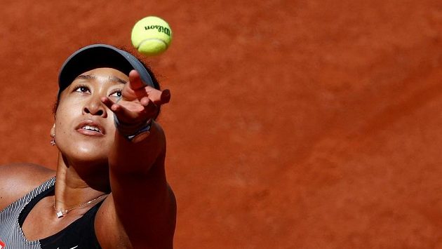 Naomi Ósakaová při letošním French Open. Naomi Ósakaová při letošním French Open.
