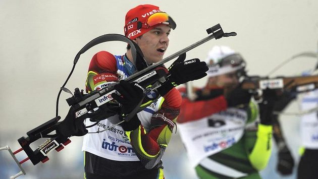 Český biatlonista Adam Václavík. Český biatlonista Adam Václavík.