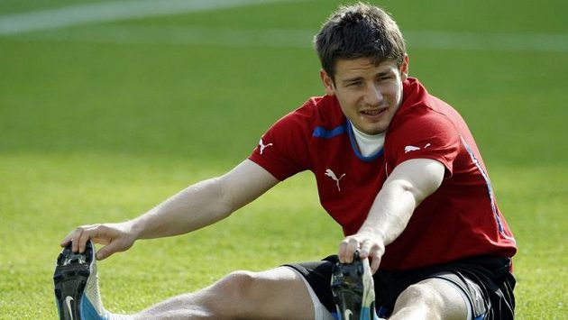 Václav Pilař na tréninku fotbalové reprezentace během mistrovství Evropy. Václav Pilař na tréninku fotbalové reprezentace během mistrovství Evropy.