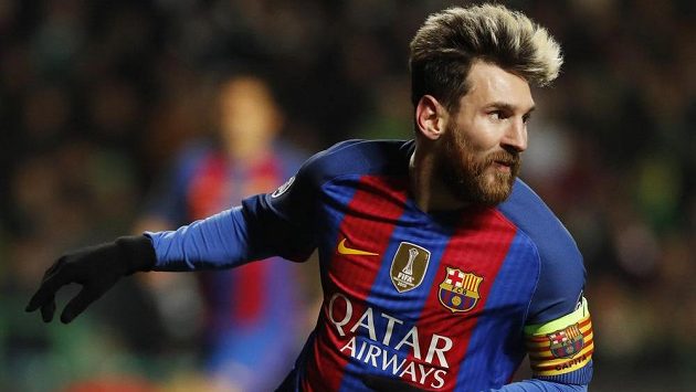 Lionel Messi oslavuje gól, který vstřelil Celtiku Glasgow. Lionel Messi oslavuje gól, který vstřelil Celtiku Glasgow.