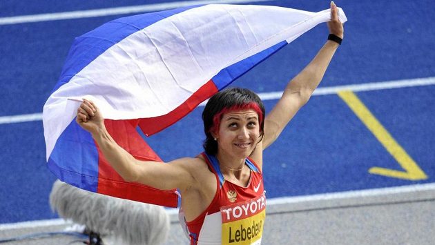 Ruská atletka Taťjana Lebeděvová Ruská atletka Taťjana Lebeděvová